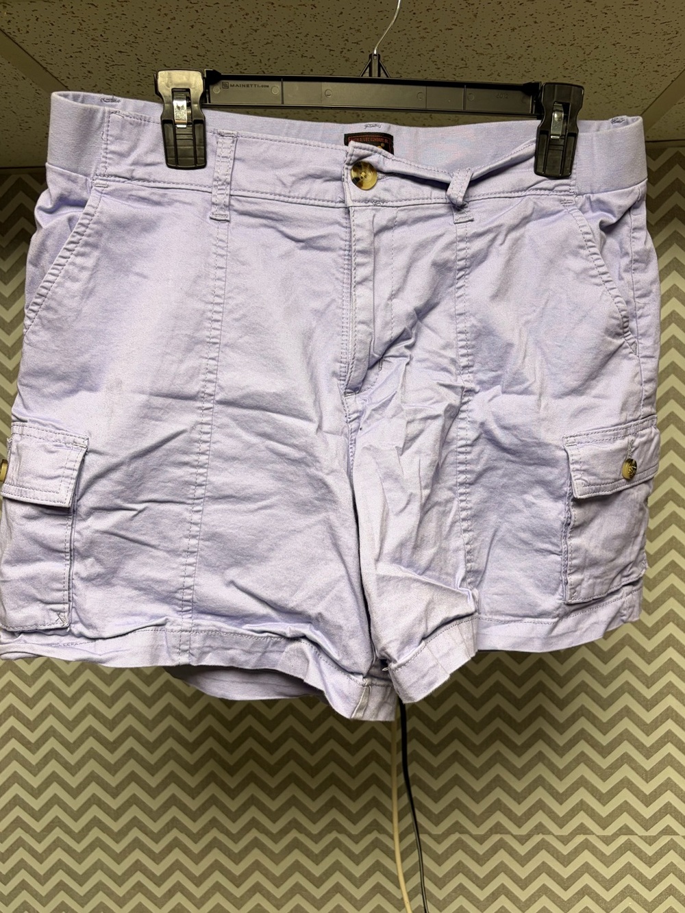 Lee Lavender Cargo Shorts with Side Pockets
